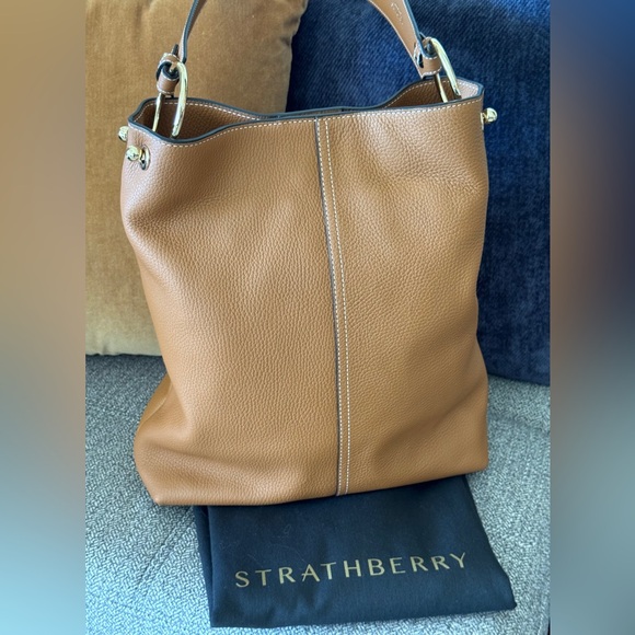 Strathberry Tan Leather Large Lana Shoulder Bag - Picture 5 of 17